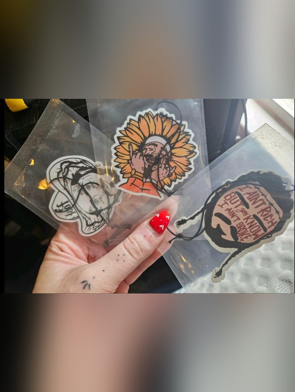 NWOT Post Malone Themed Air Fresheners
